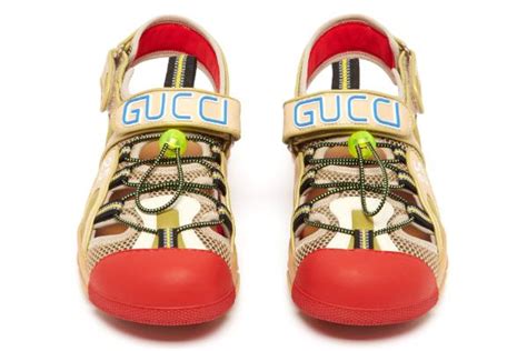 gucci sandal on feet|Gucci closed toe sandals.